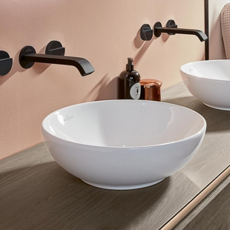 Раковина накладная 38см Villeroy & Boch Loop & friends 4A450001 alpin