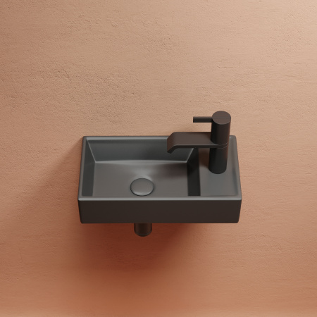 Раковина подвесная 40см Ceramica Nova Element CN6051LMDH антрацит матовый