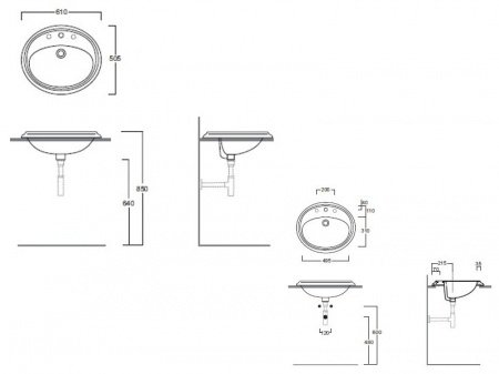 Раковина Simas Arcade AR859 61 см