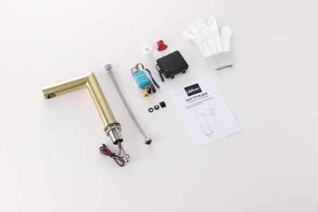 Смеситель ABBER Perfekte 316 AF8A101BGS сенсорный для раковины, золото брашированное