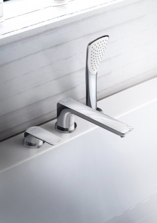 Смеситель для ванны с душем Kludi Ameo 414470575 хром