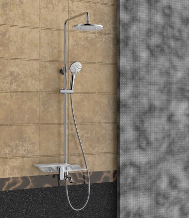 Душевая стойка Lemark Tropic LM7003C хром