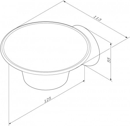 Мыльница AM PM Like A8034200 Хром