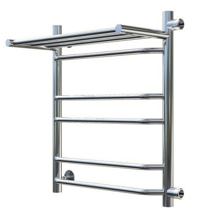 Полотенцесушитель водяной Тругор Браво серия 3 60х40 хром, с полкой, подключение правое