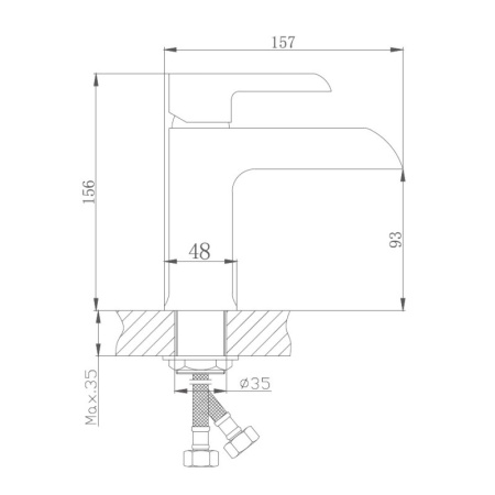 Смеситель для раковины с гигиеническим душем Haiba HB12805-8, белый