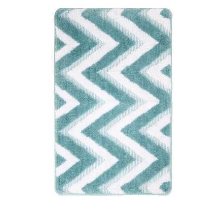 Коврик для ванной Fixsen River 1-ый, FX-5004С, голубой, 50х80 см.