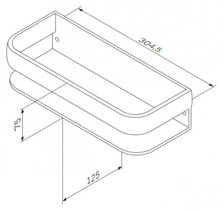 Полка AM PM Sensation A3034800 хром