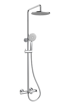 Душевая стойка со смесителем Vincea Rondo VSFS-1R1CH хром