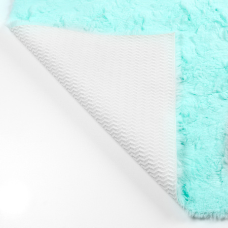 Коврик для ванной 1-ый Fixsen DELUX, FX-9040T бирюзовый, 70х120 см.