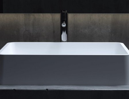 Раковина накладная 59.5см Salini Gloria 1102207M белый матовый