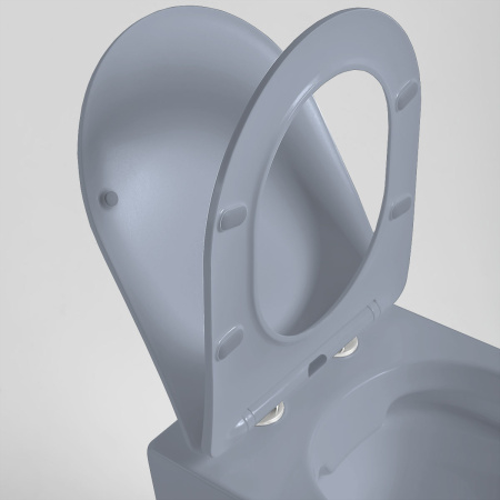 Унитаз подвесной безободковый Vincea Globo VT1-14SMO океан матовый, с сиденьем микролифт