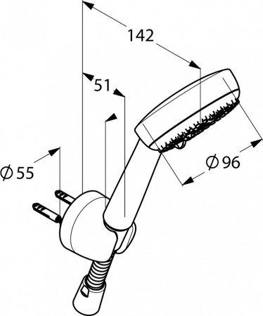Душевой гарнитур Kludi Logo 6803005-00 Хром