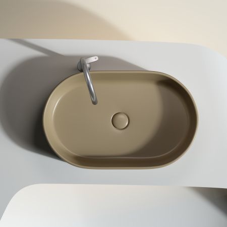 Раковина накладная 60см Ceramica Nova Element CN6048MC капучино матовый