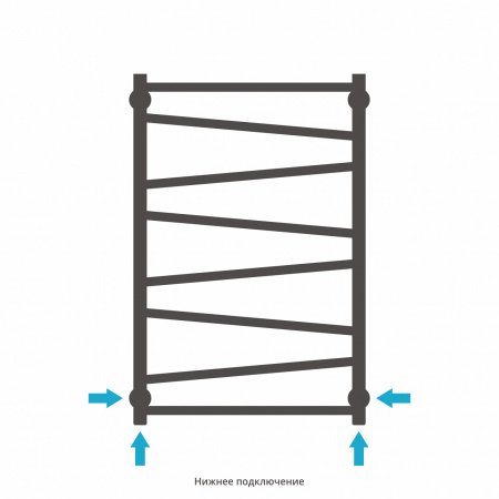 Полотенцесушитель водяной Сунержа Сирокко 80х50 белый матовый