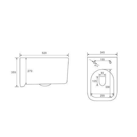 Унитаз подвесной безободковый Vincea Ultra VT1-32MB черный матовый, с сиденьем микролифт