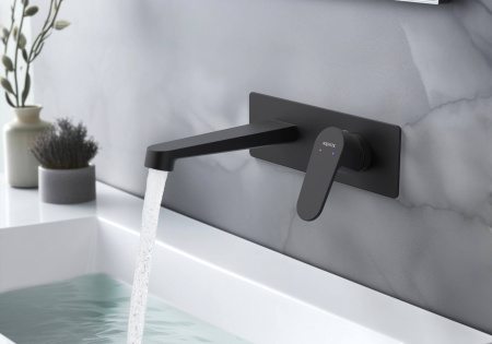 Смеситель для раковины Aquatek Оберон AQ1213MB черный матовый