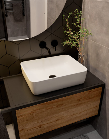 Смеситель для раковины AQUAme Siena AQM6215MB черный матовый