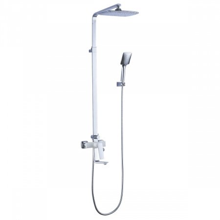 Душевая стойка Lemark Allegro LM5962CW хром/белый