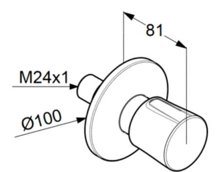 Переключатель для ванны с душем Kludi Balance 528460575 хром