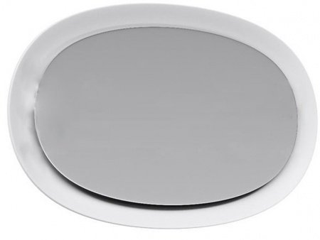 Зеркало Aqwella Дюна 96 Dun.02.10/W с подсветкой Белое