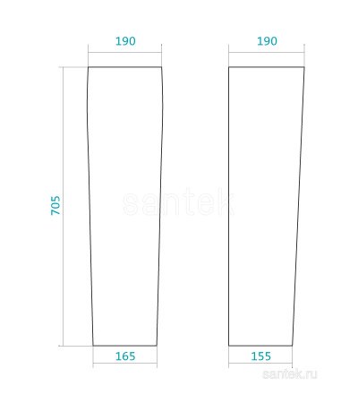 Пьедестал для раковины Santek Нео 1WH302182