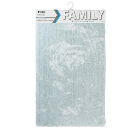 Коврик для ванной Fixsen Family, голубой, 1-ый (70х120 см), FX-9003C