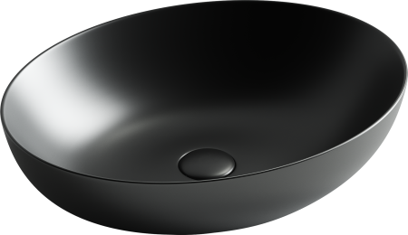 Раковина накладная 52см Ceramica Nova Element CN6017MB черный матовый