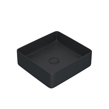 Раковина накладная 36см IDDIS Slide SLIBM01i27 черный матовый