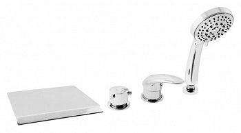 Смеситель на борт ванны Rav Slezak Dunaj D474.5P хром