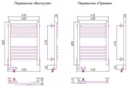 Полотенцесушитель электрический Сунержа Богема 2.0 60х40 состаренная бронза, подключение левое