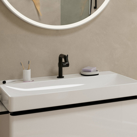 Смеситель для раковины Hansgrohe Tecturis S 73320670 черный матовый