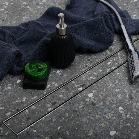 Душевой лоток 55см Veconi Klasik V550KN решетка хром