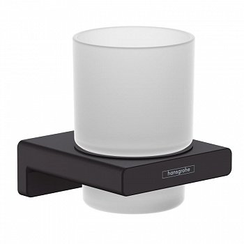 Стакан для ванной Hansgrohe AddStories 41749670 черный матовый