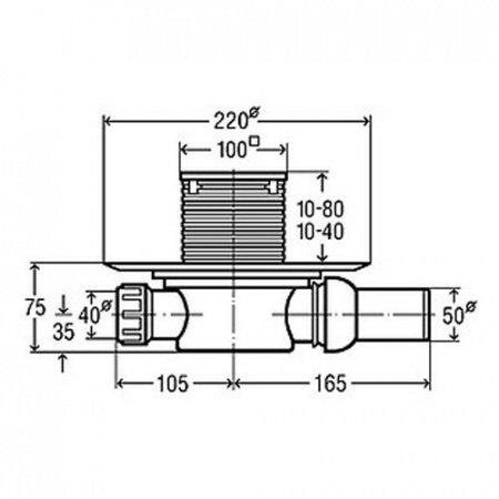 Душевой трап Viega Trap 583248