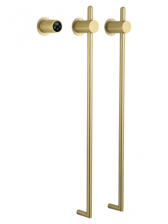 Полотенцесушитель электрический встраиваемый WONZON & WOGHAND LEIPZIG, Брашированное золото (WW-AL3621-BG)