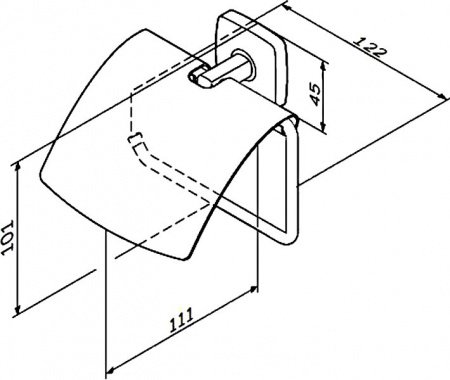 Держатель туалетной бумаги AM PM Gem A90341400 Хром