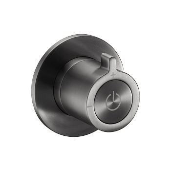 Запорный вентиль нажимной с регулировкой расхода Benesque Lumiere 12010803 черный брашированный