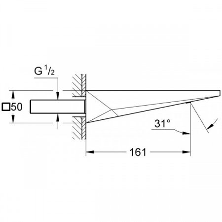 Излив для ванны с душем Grohe Allure Brilliant 13299AL0 темный графит матовый