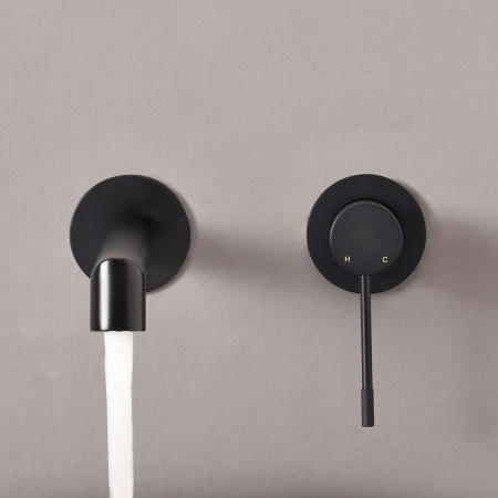 Смеситель для раковины Vincea Desire VBFW-1D1MB черный матовый