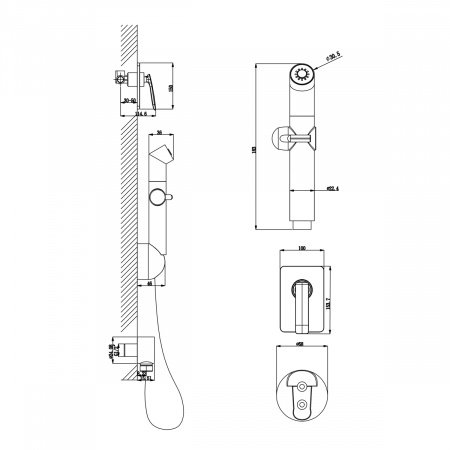 Смеситель для биде Lemark Bellario LM6819C хром