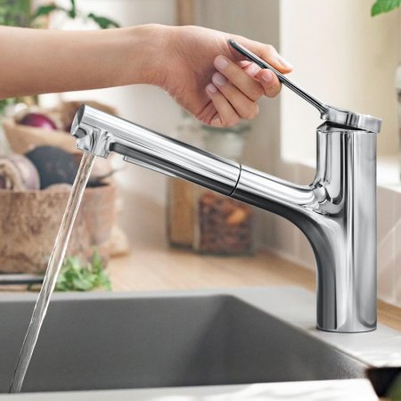 Смеситель для кухни Hansgrohe Zesis M33 74803000 хром