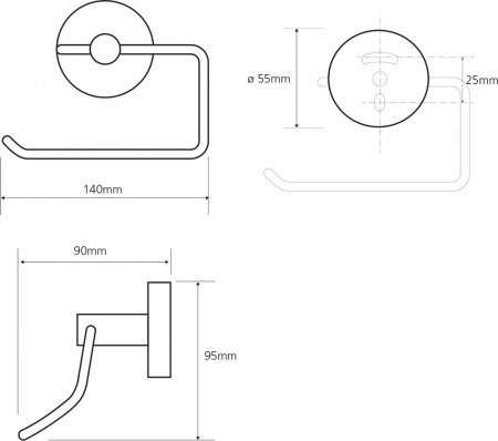 Держатель для туалетной бумаги Bemeta Omega 104112042 Глянец
