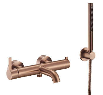 Смеситель для ванны с душевым гарнитуром Benesque Lumiere 11010906 бронза брашированная