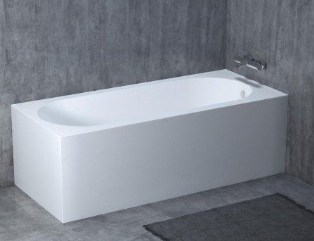 Ванна из искусственного камня Salini Ornella 180х80х60 белый матовый