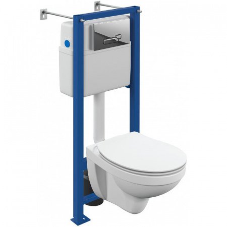 Комплект Cersanit DELFI DPL EO slim + VECTOR + ACTIS  хром глянцевый