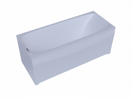 Акриловая ванна Aquatek Альфа 170x70 см пустая с фр.экр. слив слева