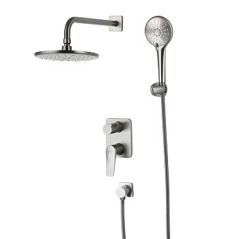 Встраиваемая душевая система Lemark Bronx LM3729GM графит