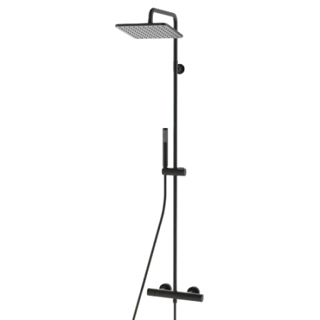 Душевая стойка с термостатом Bossini Cosmo L10103.073 черный матовый