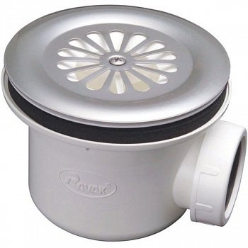 Сифон для душевого поддона Ravak Basic X01308 матовый хром