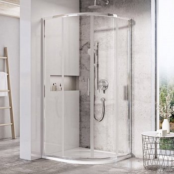 Душевой угол Ravak Blix Slim BLSCP4 80x80x195 профиль хром блестящий, стекло прозрачное